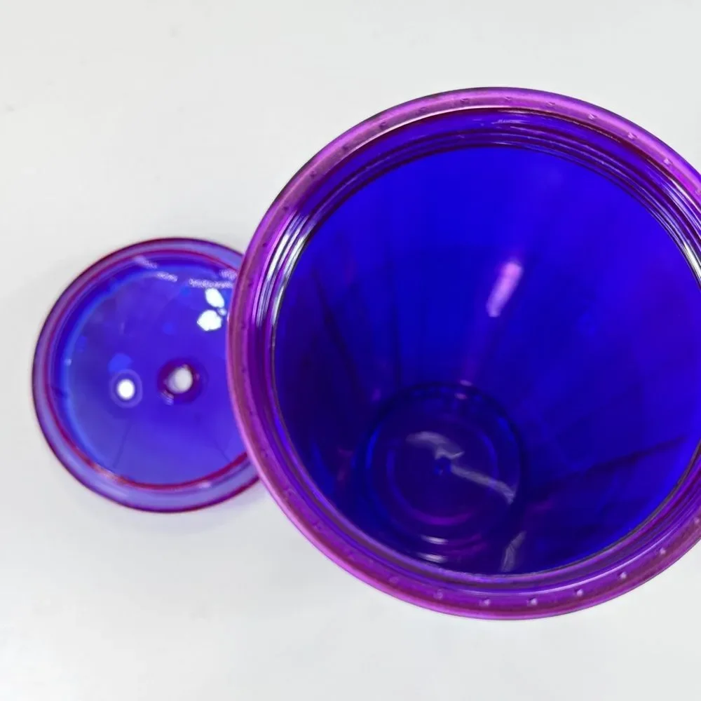 Starbucks Kaleidoscope Iridescent Purple‎ Dome Lid Acrylic Tumbler Purple 24oz